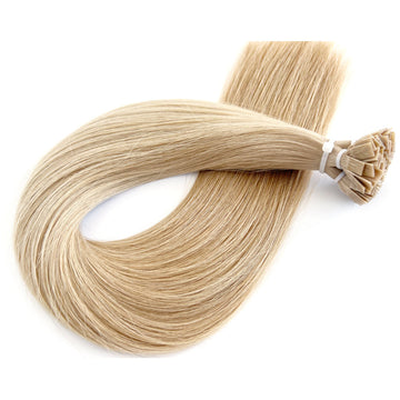 Flat Tip Hair Extensions Blonde #22 Keratin Hair Extensions