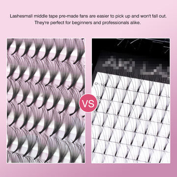 Premade Fans Lash Extensions 20D Narrow Premade Lash Fans XL Trays