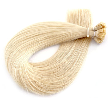Flat Tip Hair Extensions Blonde #60 Keratin Hair Extensions