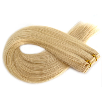 Machine Weft Hair Extensions | 100% Blonde #22 Virgin Hair Wefts