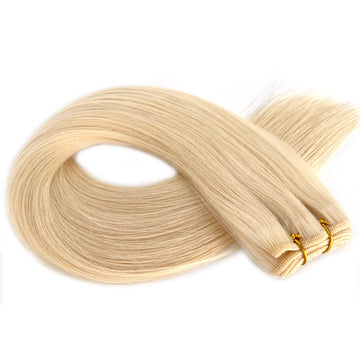 Hair Extension Wefts | Blonde #60 Virgin Hair Weft Extensions