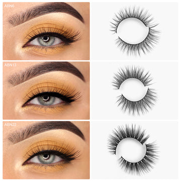 Faux Mink Lashes 3in 1 With Eyelash Applicator and Adhesive Eyeliner -Air Flair