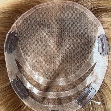 Hair Toppers For Women- 16Inch Natural Blonde Lace Hair Toppers