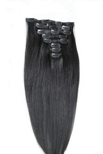 Clip In Hair Extensions Jet Black Clip Ins