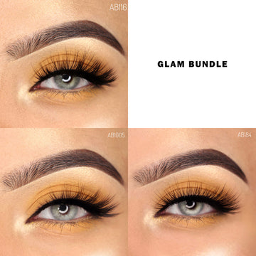 Faux Mink Lashes 3Pairs Vegan Friendly Lashes | Glam Bundle