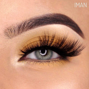 Lashesmall Faux Mink Lashes - Dramatic Flare Lashes Style Iman