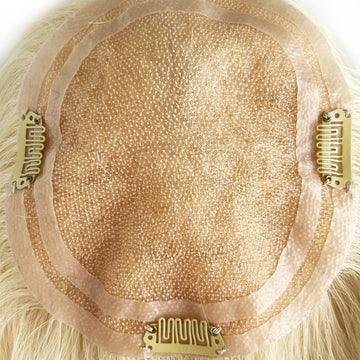 Hair Toppers 16''  #24  5.5''*6'' -  Hair Topper Mono Hair Toppers