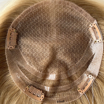 Hair Toppers 16'' 6.5"X6'' Rose - Blonde Hair Lace Topper