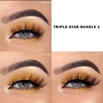 3D Mink Lashes 3 Pairs Most Popular Luxury Lashes |Lashesmall
