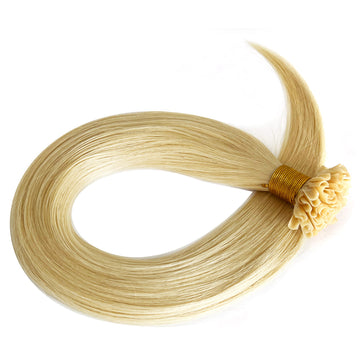 Keratin Bonds U-Tip Hair Extensions - #60 Blonde Hair