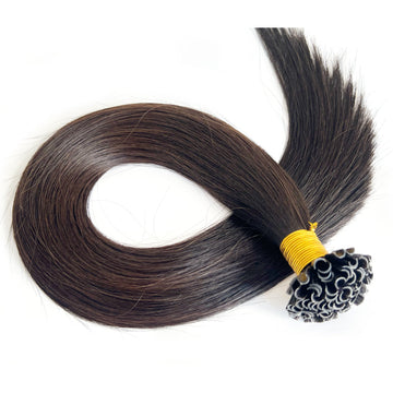 U-Tip Fusion Hair Extensions Brown #2 Nail Tip Hair