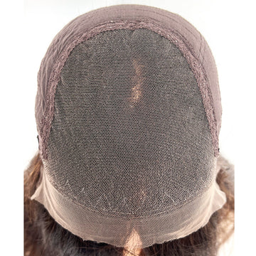 24Inch Lace Wig Balayage Auburn Human Hair Wigs -Vicky