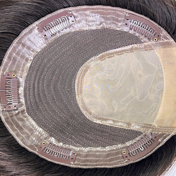 Hair Toppers 16'' 6.5"X6'' Vicky - Balayage Chestnut