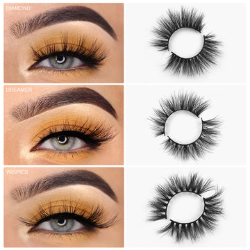 Luxury Mink Lashes Set - 3in 1 Must Have Series | Whispering Wispies
