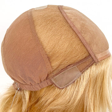 100% Virgin Remy hair Full Lace Stretch Wig Blonde HP-102