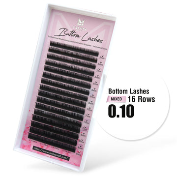 Bottom Lash Extensions 0.10 Mixed Tray Eyelash Extensions